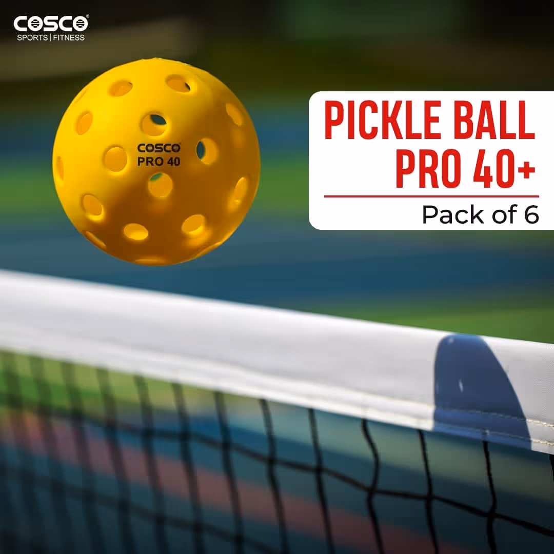 Cosco Pro 40 Outdoor Pickleball Yellow Pack of 3