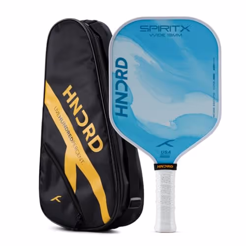 Hundred Spirit-X Wide Pickleball Paddle 13mm Flow Blast Teal