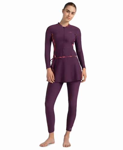 Speedo AF 2-Piece Full Body Suit Plum Dandy/Coral Sands/Neon Violet Size 46