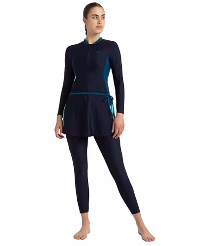 Speedo AF 2-Piece Full Body Suit True Navy/Dark Teal/Arctic Glass Size 40