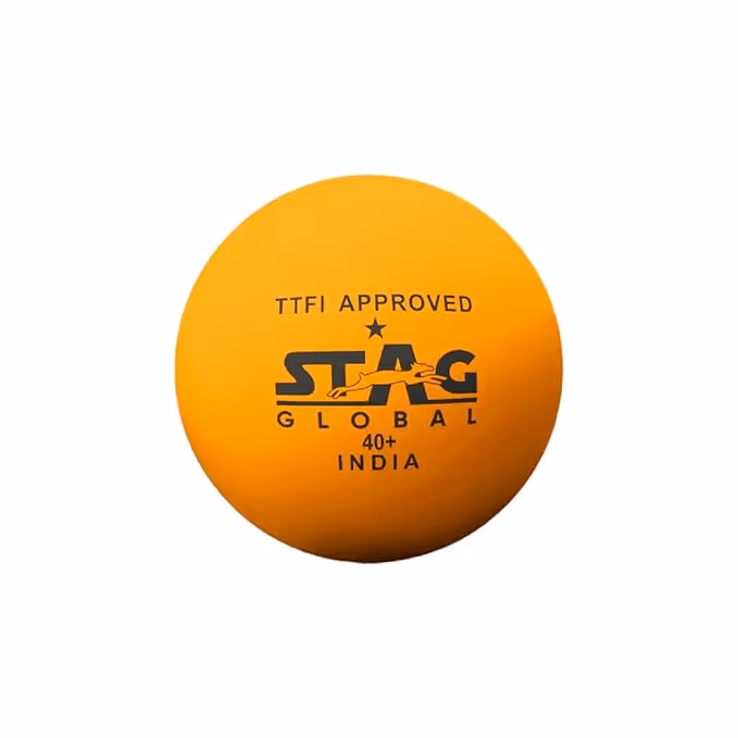 Stag 1 Star Table Tennis Ball Orange (Pack of 6)