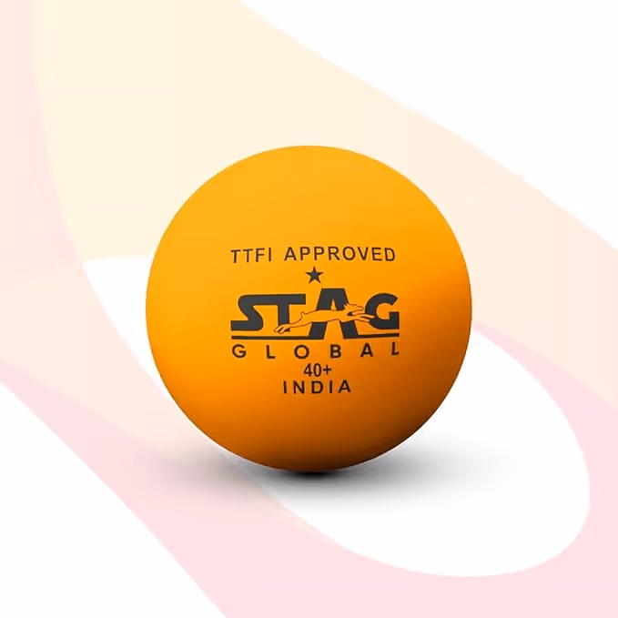Stag 1 Star Table Tennis Ball Orange (Pack of 6)