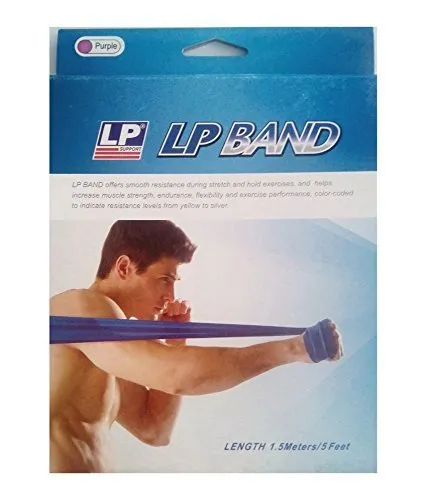 LP Band 841 Yellow Extra Light Resistance Latex Exercise Therapy Band 1.5m