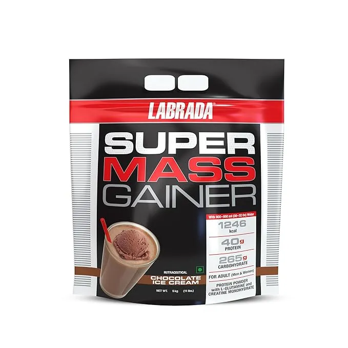 Labrada Muscle Mass Gainer High Calorie Protein Powder 5kg Chocolate